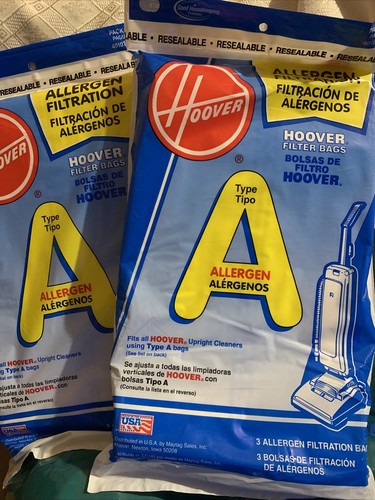 Hoover Typ A Allergenfilterbeutel 3 Packungen à 3 9 insgesamt!!