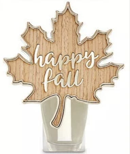 BATH & BODY WORKS WALLFLOWERS HAPPY FALL MAPLE LEAF NIGHTLIGHT DIFFUSER PLUGIN 