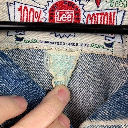 Chaqueta de Colección Lee Lavada Ácida Cuello de Pana Denim Plumero Tareas Mediana - Imagen 7 de 13