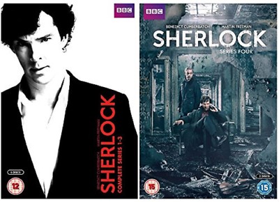 SHERLOCK DVD ボックスセット シーズン1-4 ほか SHERLOCK HOLMES COMPLETE SERIES 1-4 DVD Season 1 2 3 4 Brand New