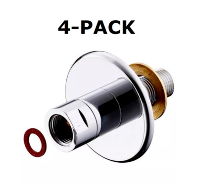 4er Pack Armitage Schaft Anschluss Set für Latz Wasserhahn verdeckte Wandhalterung [B1685AA]