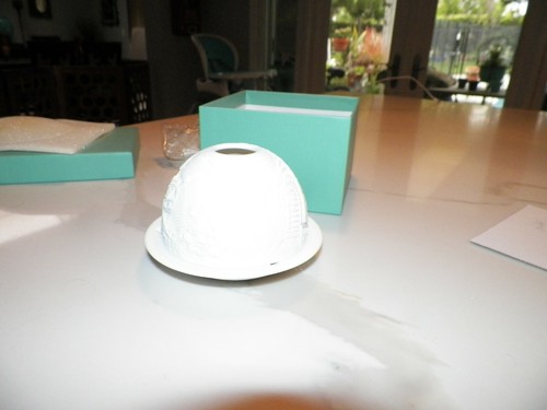 BERNARDAUD LIMOGES FRANCE LITHOPANE VOTIVE CANDLE HOLDER 1425 NEW YORK NEW IN BO - Picture 7 of 9