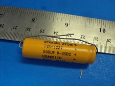 8F 1-PCS TVA-1227 Capacitor Sprague Atom 500uf 35V Tube Amp Made in USA