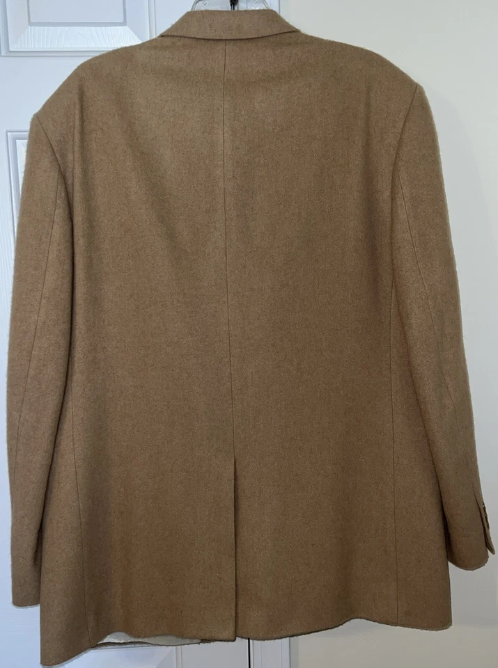 Chaqueta deportiva Irvine Park para hombre talla 44L lana 100 % pelo camel pecho único Foto 2 de 4