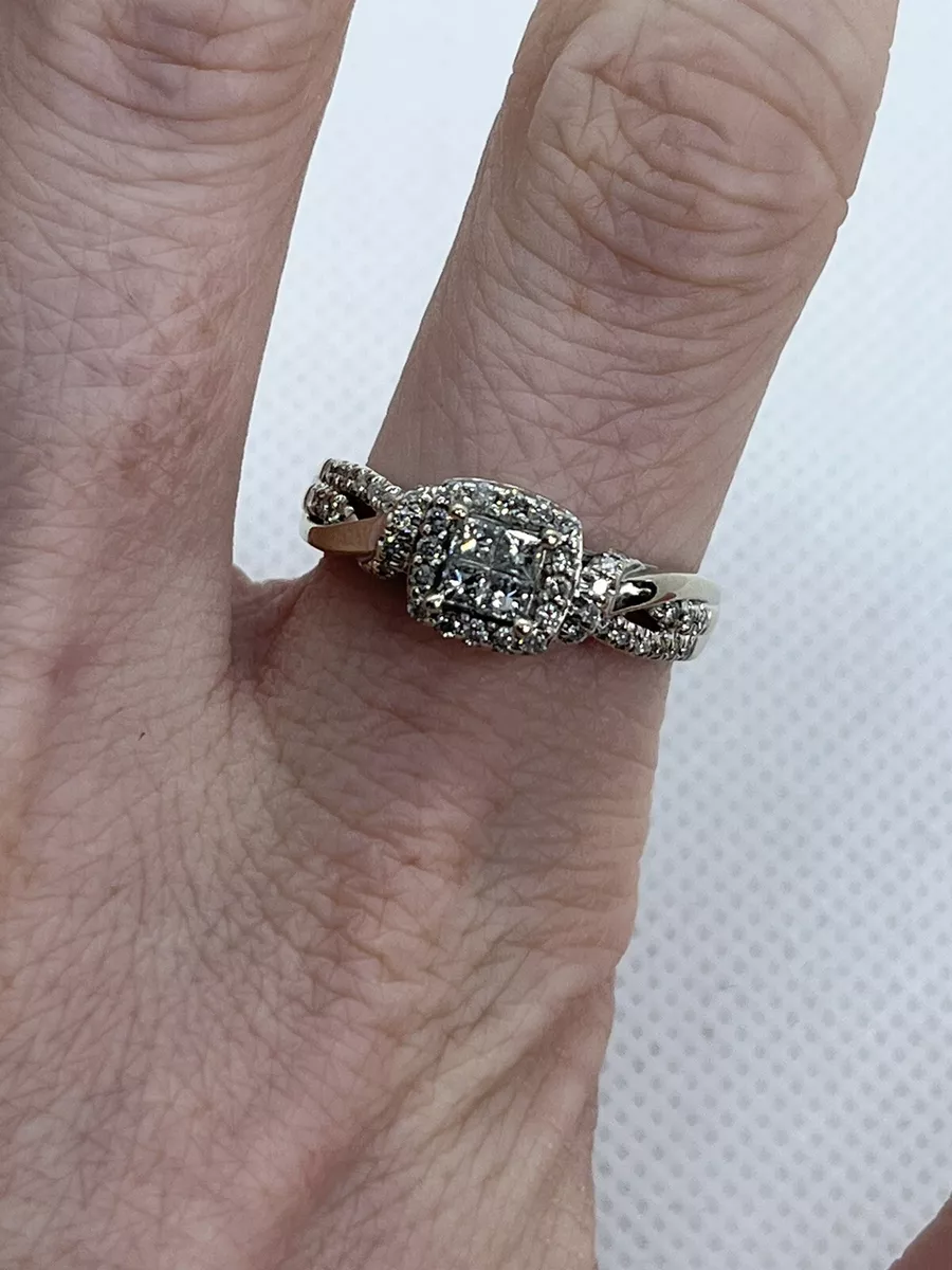 Quad princess outlet cut engagement rings