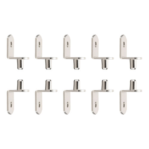 20Pcs 0.2"x0.31" L-Shelf Support Peg Durable Iron Shelf Bracket Pegs with Hole