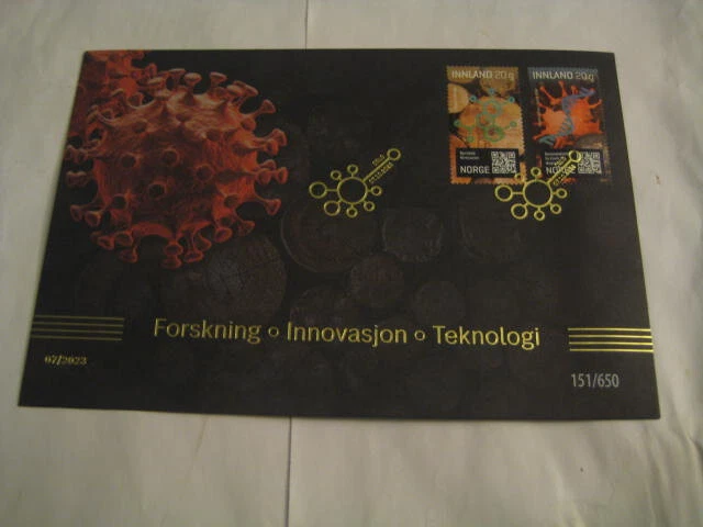 2023 Norway FDC on Vaccine Innovation, Research & Technology w/golden cancn - Image 2 of 4