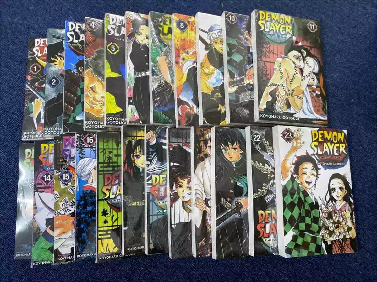 1-23 English Version Comic Book 23 Books Anime Demon Slayer Kimetsu No  Yaiba Manga Volume