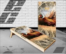 Ringneck Pheasant Tall Grass Cornhole Boards Bean Bag Toss Game