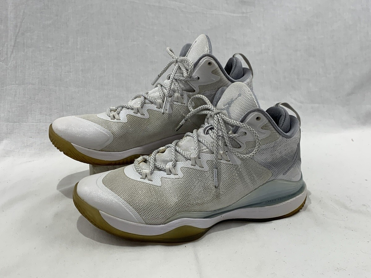 Jordan Super Fly White/Teal Basketball Shoes Men’s Size