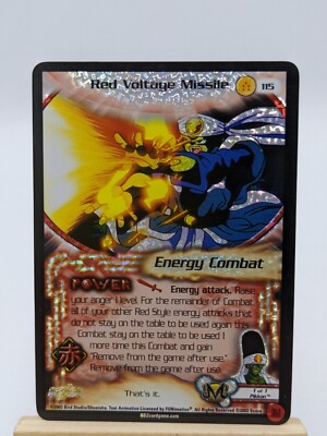 Foil Limited rare Red Voltage missile Dbz Ccg Dragon Ball z Card Tcg Kid buu