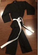 NEW ProForce Ultra Lightweight Size 1 Black White Belt NIB Karate Uniform Gi