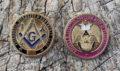 Masonic Scottish Rite 33rd Degree Limited Edition Challenge Coin - Ind ...