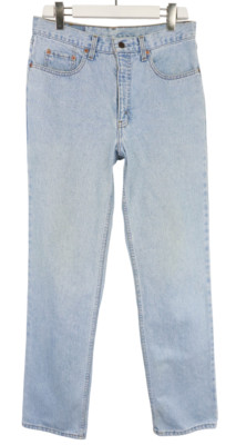 LEVI'S 630 02 Jeans Men's W34/L34 Light Blue Denim Straight Zip Fly