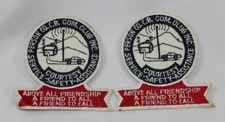 Vintage Lot of 2 CB Radio Club Patches from Person County North Carolina