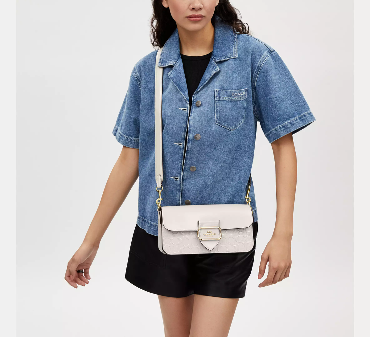 NWT Coach Morgan Shoulder Bag In Signature Leather CT856/CV399  