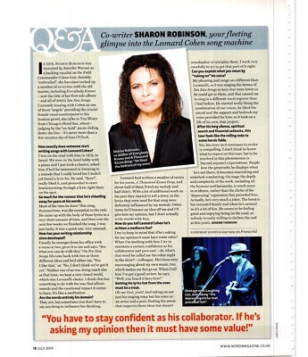(WOR7) MAGAZINARTIKEL/REZENSION & BILD. SHARON ROBINSON