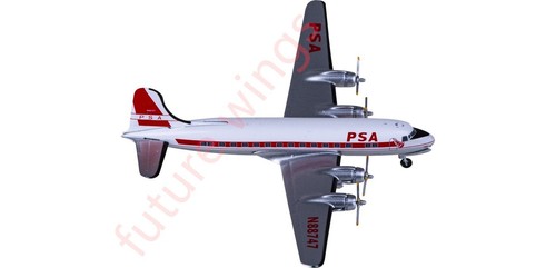 1:400 AeroClassics AC411322 PSA Douglas DC-4 N88747 Aircraft Model+Free Tractor - Picture 5 of 6