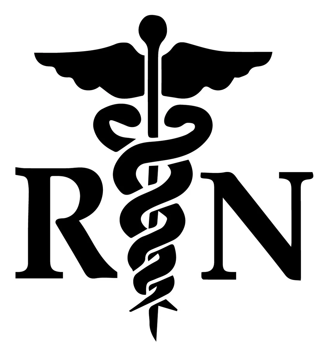 RN Symbol vinyl decal sticker Registered Nurse medical hospital | eBay