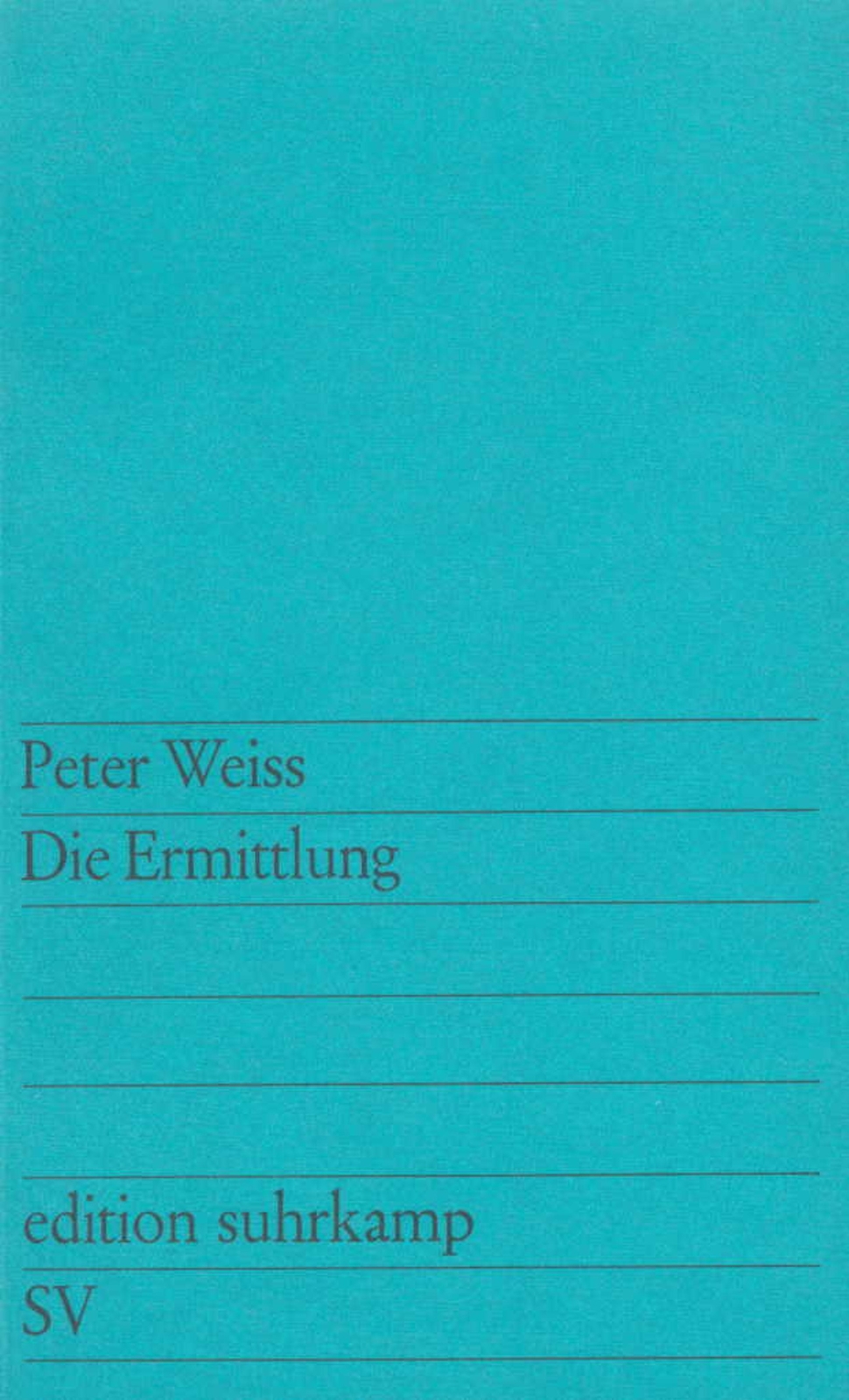 Thumbnail - Die Ermittlung Peter Weiss