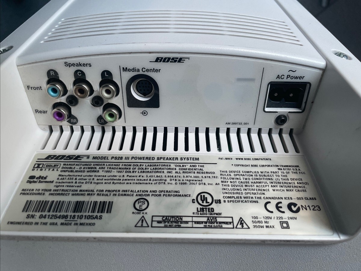 Bose PS 28 Series III Powered Subwoofer Lifestyle 28 38 48