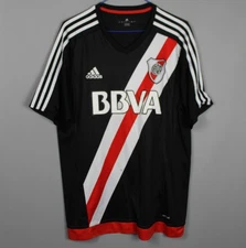 RIVER PLATE ARGENTINA 2015/2017 THIRD FOOTBALL SHIRT JERSEY ADIDAS SIZE L ADULT