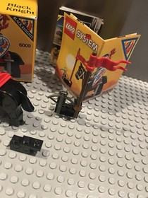 LEGO Castle: Black Knight 6009 Vintage System 100% Complete Manual Box Brochure