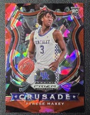 2020-21 Panini Prizm Draft Picks - Crusade Tyrese Maxey #94 Red Ice Prizm (RC)