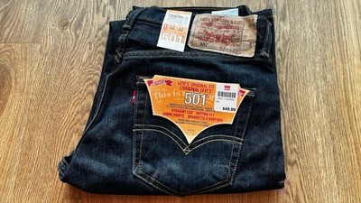 Levi's 501 Jeans Herren - Blau W32 L32 NEU