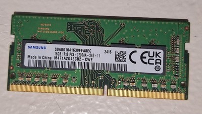 Samsung 16GB DDR4 1Rx8 PC4-3200AA SO-DIMM RAM M471A2G43CB2-CWE | eBay