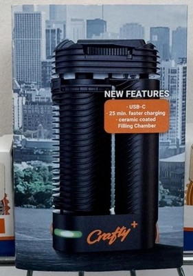 Storz & Bickel Crafty + Electric Diffuser Atomizer Digital Aromatherapy Black