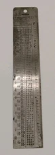 Vintage General Hardware MFG No. 715 Decimal Steel Gauge 6" Ruler 