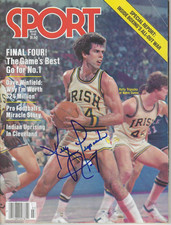 Signed KELLY TRIPUCKA Notre Dame Fighting Irish Sport Magazine March 1981 w/COA