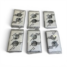 New Pass Seymour Single Duplex Outlet White Wall Plate Cover TP8-W- Lot of 6
