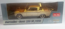 1/18 Sunstar Mercedes-Benz 1958 220SE Coupe Ivory #3562 NRFB