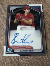 2024 Bowman Chrome Barrett Kent 1st Prospect Auto #CPA-BK - LA Angels