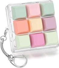 FunisFun Keyboard Fidget Toy with Keychain, 9 Buttons Clicker for...