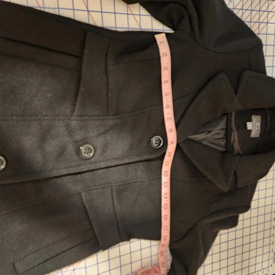 Gallery Wool-Blend Walker Coat NWT Black Small - Image 4 of 4