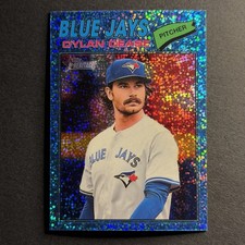 Dylan Cease 2026 Topps Heritage Chrome Light Blue Sparkle #260 - Blue Jays