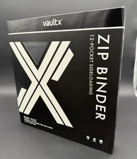 Vault X SV10.5 12 Pocket Zip Binder - Black Bolt SV 10.5