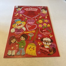 Vintage 155 piece  Valentine Playbook Valentines Cards/Paper Dolls  