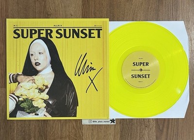 Signed Allie X Super Sunset Yellow vinyl record autographed 10  EP rare music
