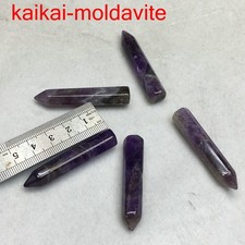 5Pcs/lot natural amethyst stone high quality healing point crystal pillar FJ019