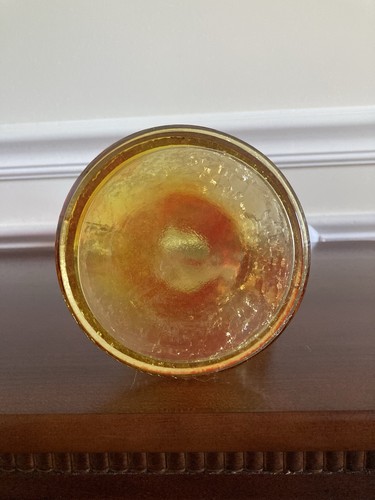 Kanawha Glass Amberina Crackle Ewer 15 in Stretch Pitcher Vase MCM Vintage - Picture 5 of 5