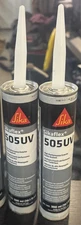 LOT OF 2 ~Sikaflex 505uv High Performance Exterior Grade Sealant - 10.3oz WHITE