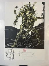 NEW MUTANTS SIGNED & WARLOCK SKETCH ART BY BILL SEINKEIWICZ 13X9 A/P ART PRINT