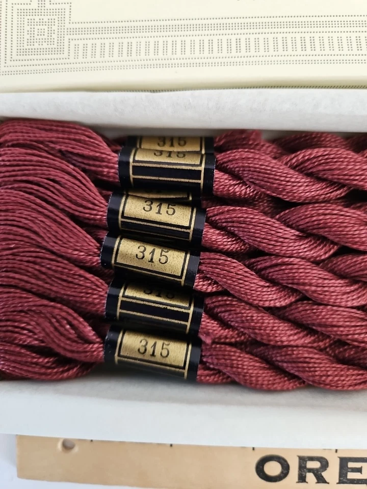 DMC Pearl Cotton (Coton Perle) Size 5 Color #315 ANTIQUE MAUVE Box of 11 Skeins  - Image 4 of 4