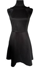 NEW Qin Xiang Halter Neck Skater Mini Dress Black Gothic Party Women XL Pin Up