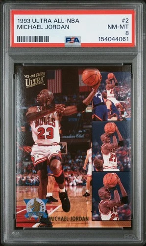 1993 Ultra All-NBA Michael Jordan #2 PSA 8 NM-MINT