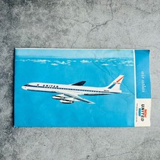 United Airlines Vintage Fold Out Air Atlas Map